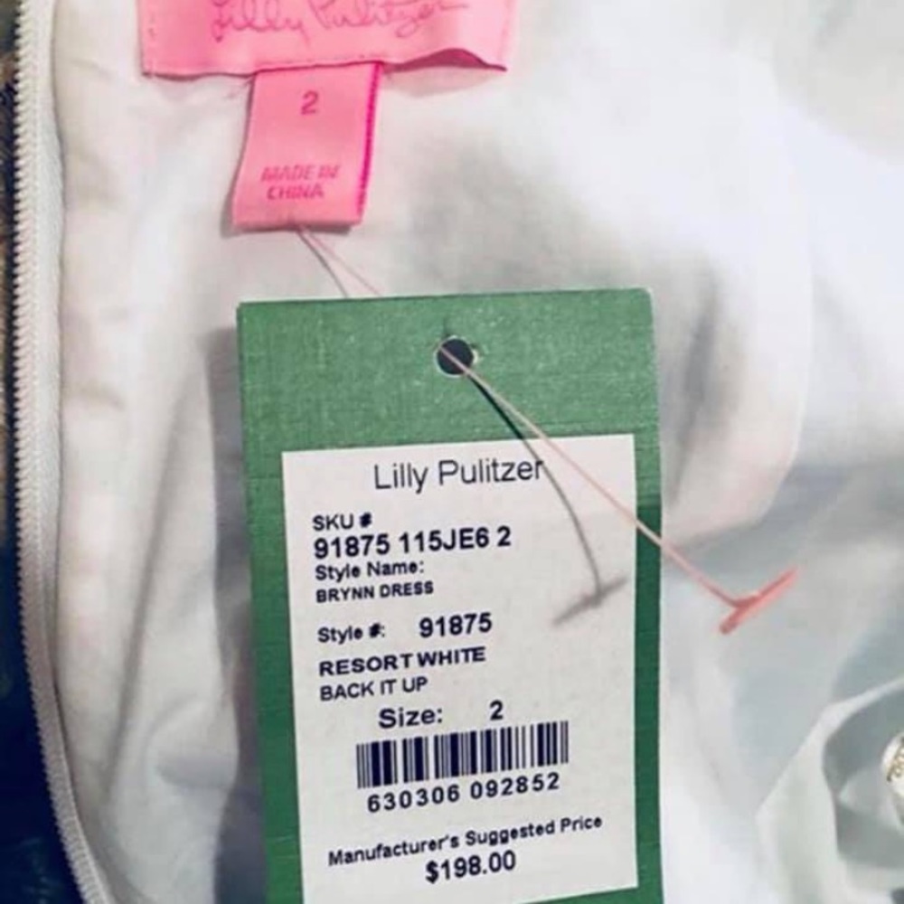 lilly pulitzer resort white back it up brynn dress - Picture 2 of 2